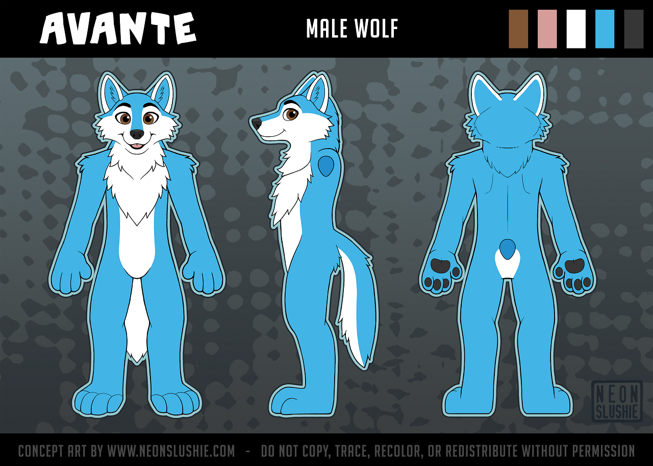 Avante Fursuit Ref Sheet
